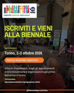 Biennale della Prossimità 2026 – Programma online e iscrizioni per la 6ª edizione